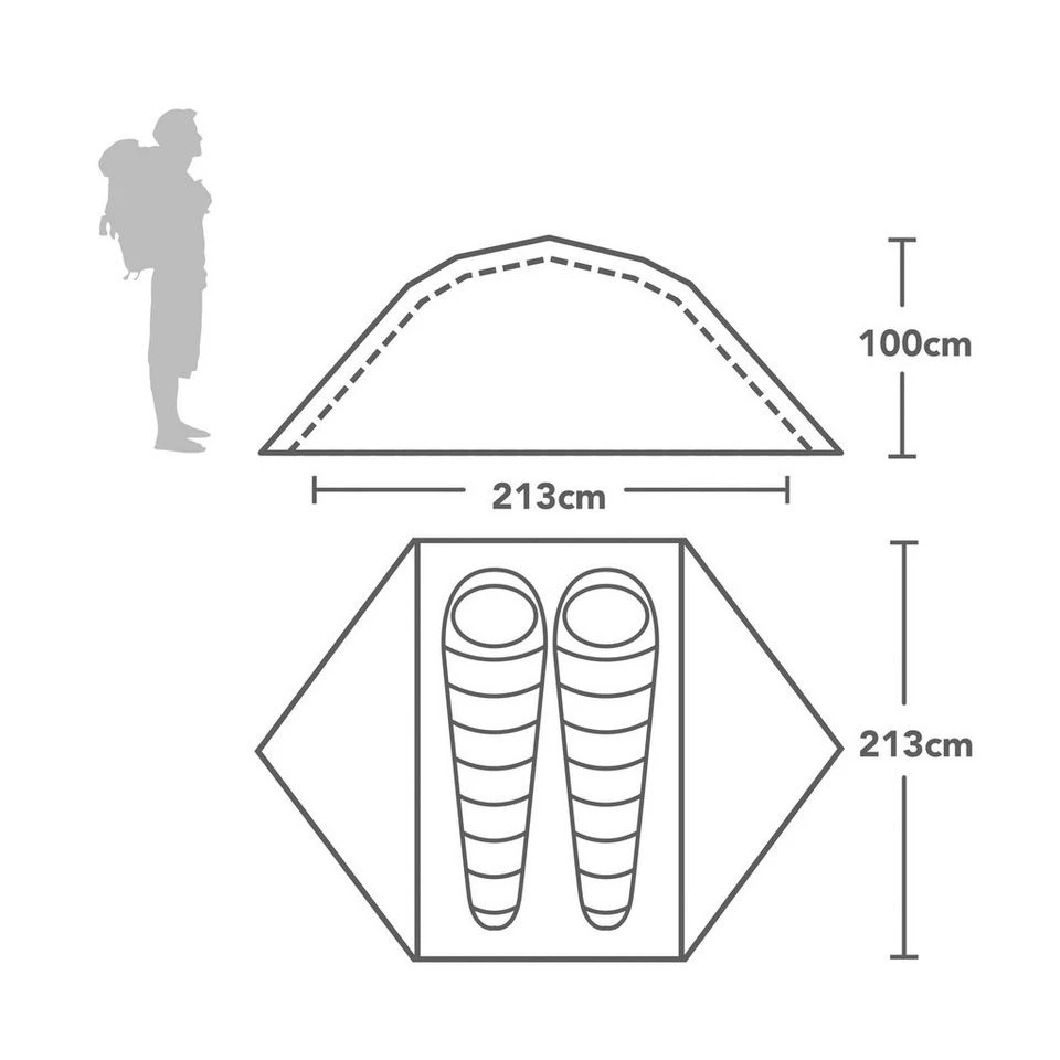 MSR Hubba Hubba NX 2-Person Backpacking Tent 2 MSR Hubba Hubba NX 2-Person Backpacking Tent - Image 2