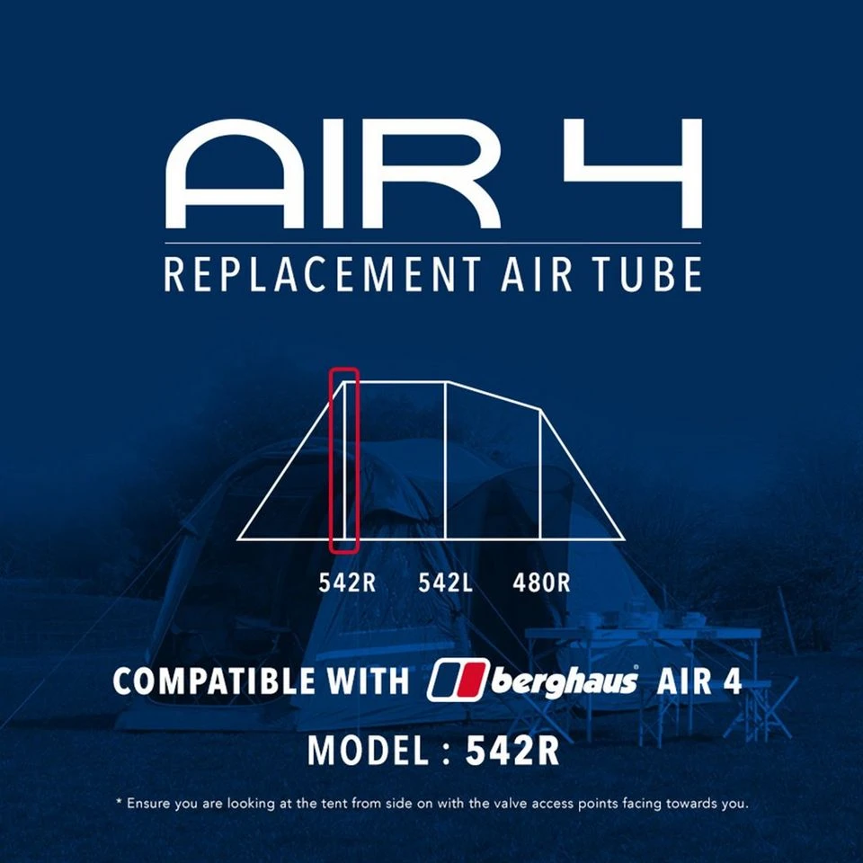 Air 4 Replacement Air Tube (Front - 542R) 1 Air 4 Replacement Air Tube (Front - 542R)