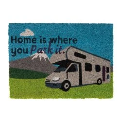 Quest Heavy Duty Coir 'Home Is Where You Park It' Mat -Camping Promotion go 326951 z