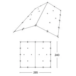 Bush Pro Tarp -Camping Promotion go 329229 g