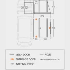 Vango Kilda Low Driveaway Van Awning -Camping Promotion go 331017 e