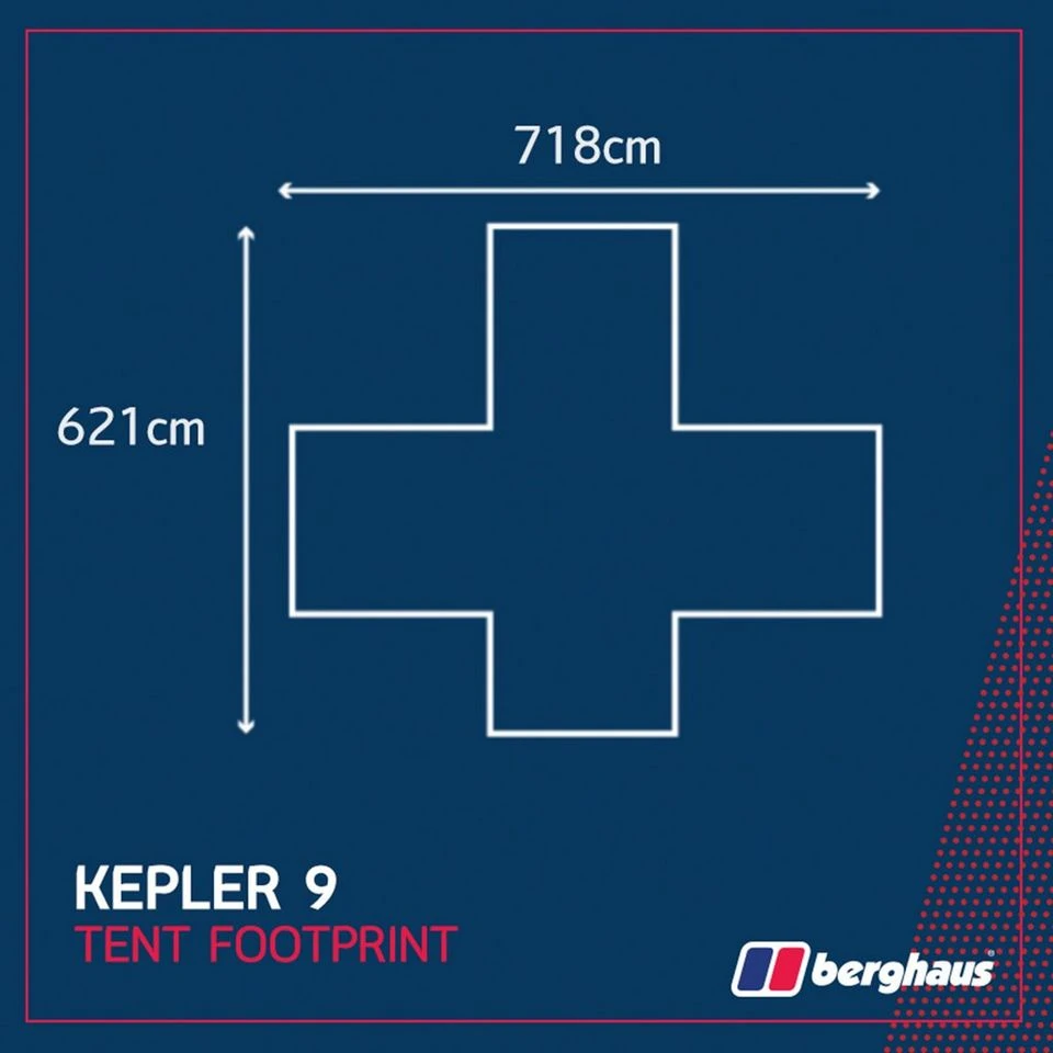 Berghaus Kepler 9 Tent Footprint 2 Berghaus Kepler 9 Tent Footprint - Image 2