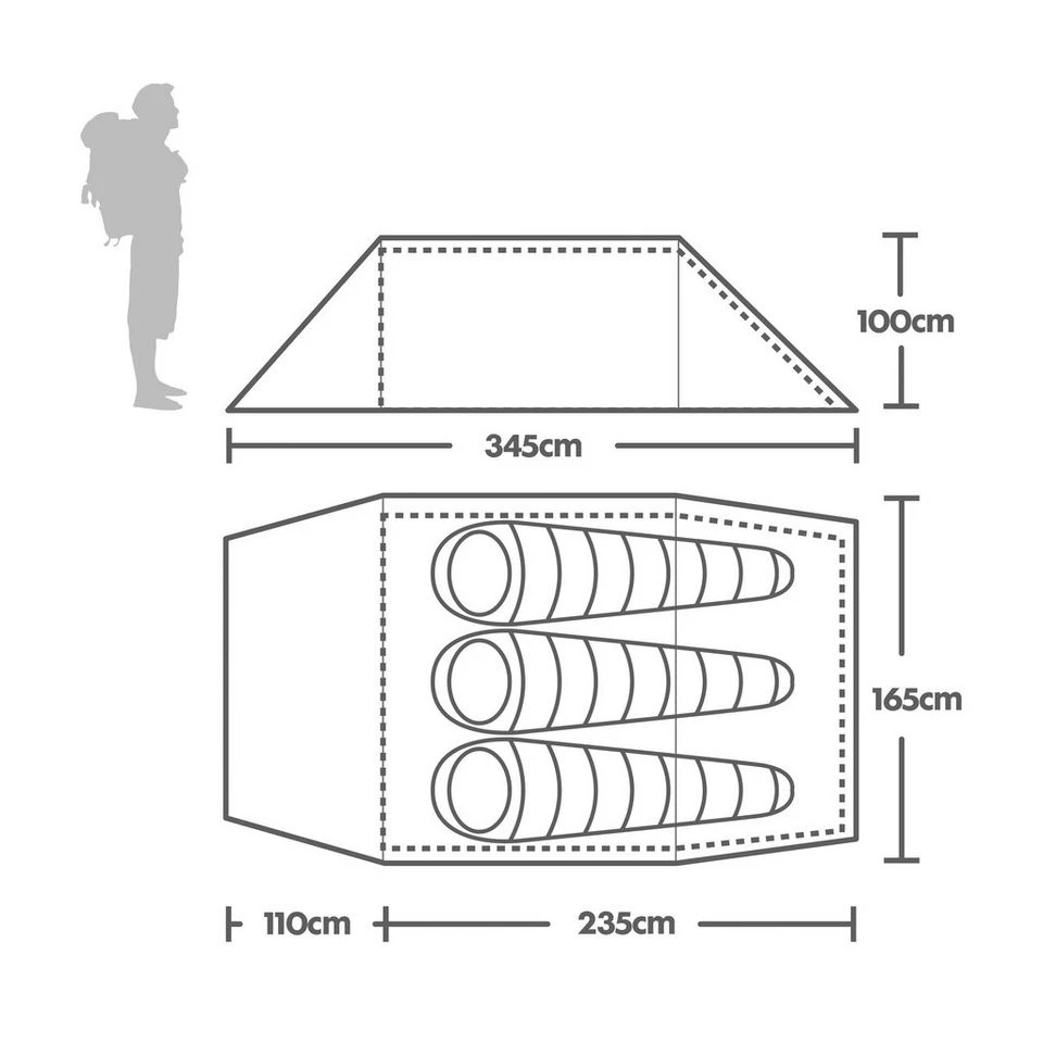 Wild Country Hoolie Compact 3 Tent 2 Wild Country Hoolie Compact 3 Tent - Image 2