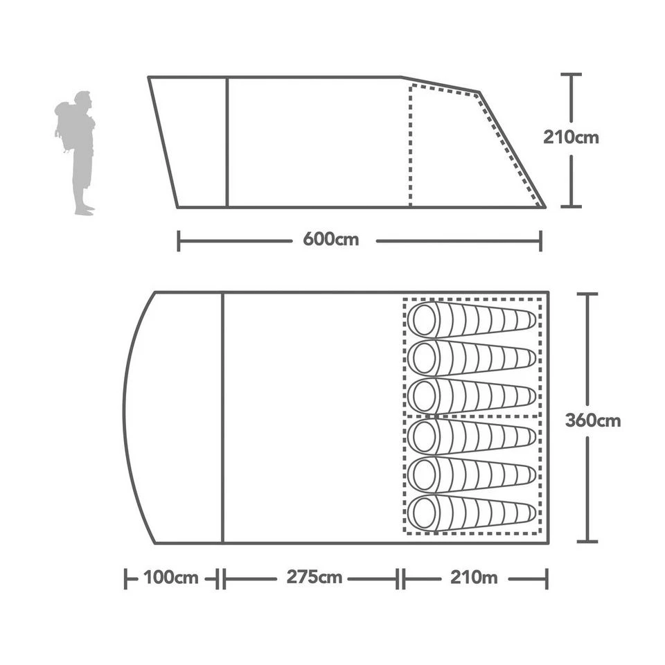 Vango Antrim Air 600XL Family Tent 2 Vango Antrim Air 600XL Family Tent - Image 2