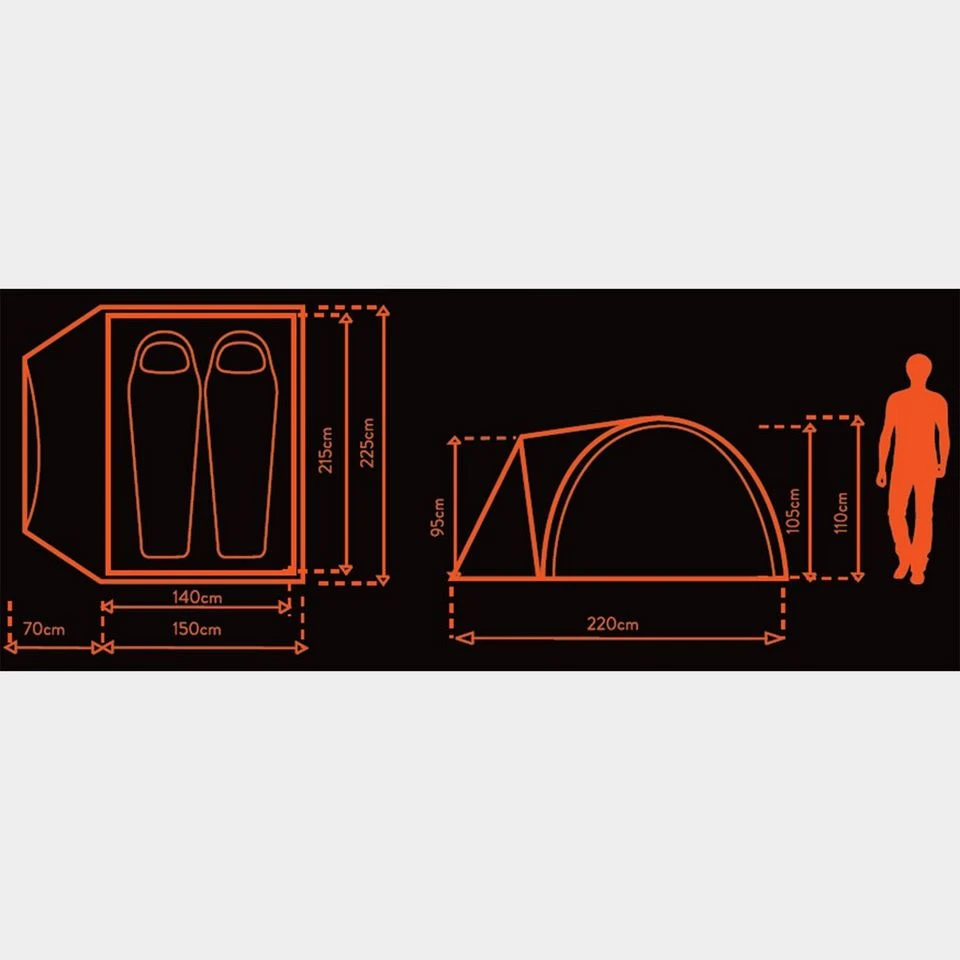 Cairns 2 DLX Nightfall Tent 2 Cairns 2 DLX Nightfall Tent - Image 2