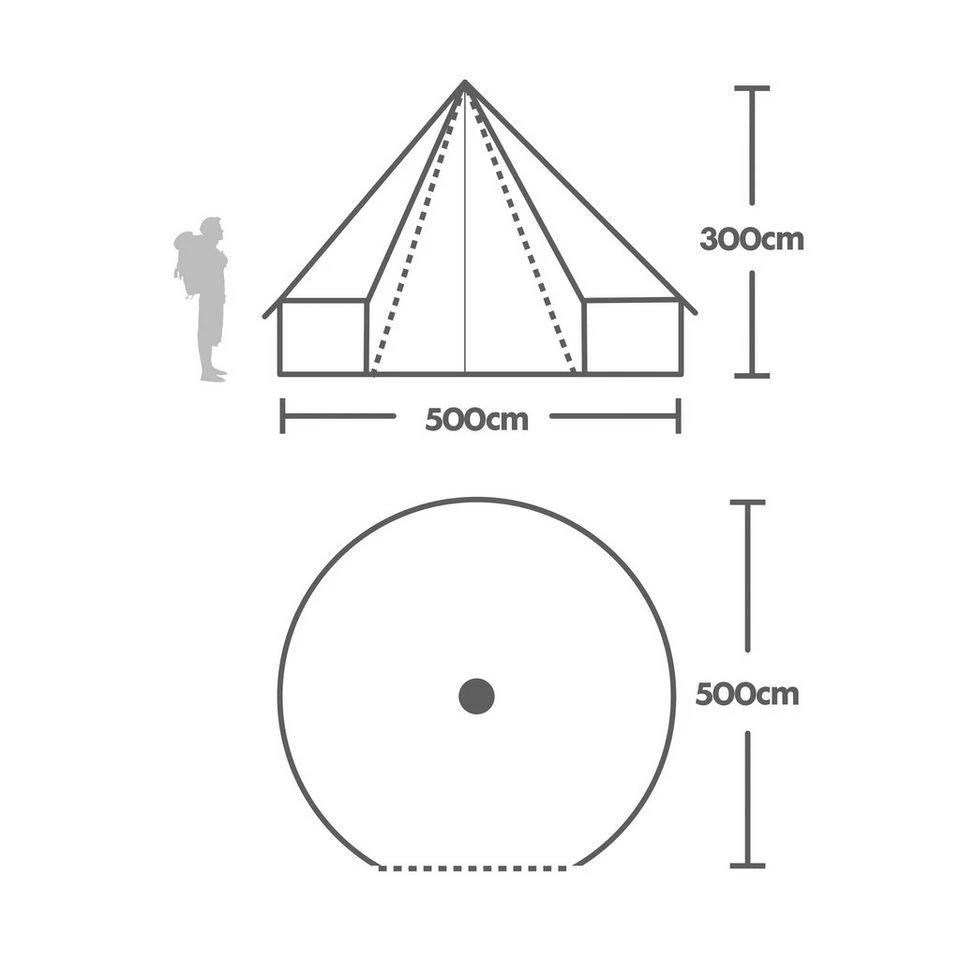 5 Metre Family Bell Tent 2 5 Metre Family Bell Tent - Image 2