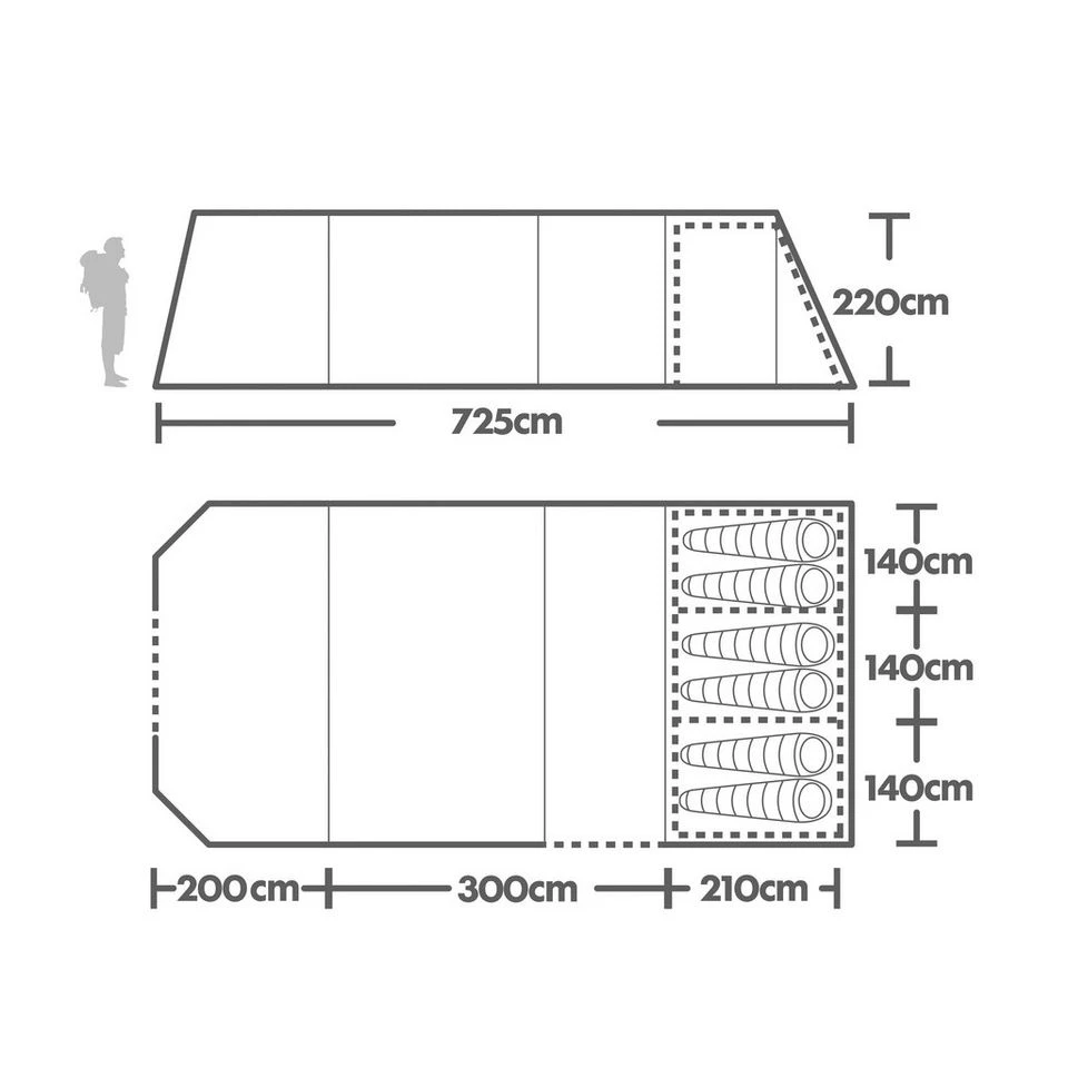 Vango Annecy Air Vista 600XL 2 Vango Annecy Air Vista 600XL - Image 2