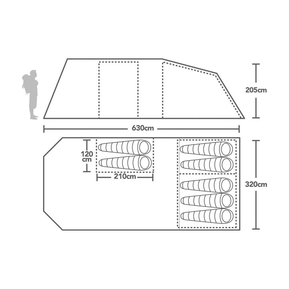 Berghaus Adhara 700 Nightfall® Tent 2 Berghaus Adhara 700 Nightfall® Tent - Image 2